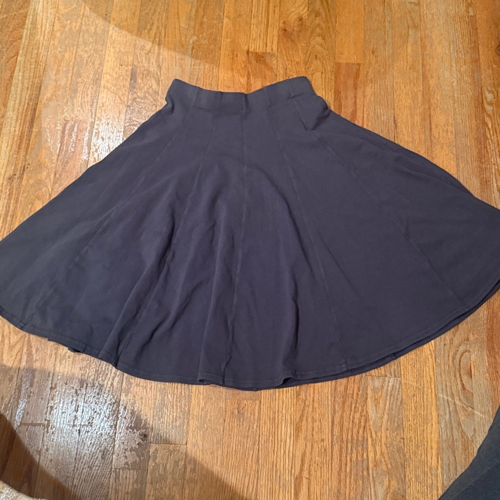 Grey Flared Skirt